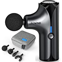 Pistola de Masaje- RENPHO Massage Gun Pistola Masaje Muscular de Tejido Profundo 3200rpm- Mini Masajeador Eléctrico…